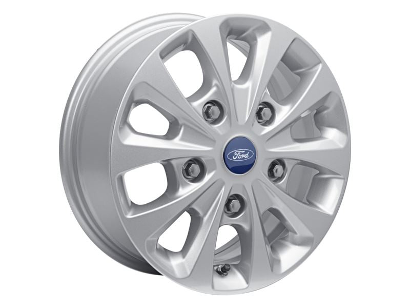 Jantes Alliage 16 Pouces Argent Cobra 5 Rayons - Pour Ford Transit Mk6 Mk7 Mk8 - Charge 950kg/roue - Neuf