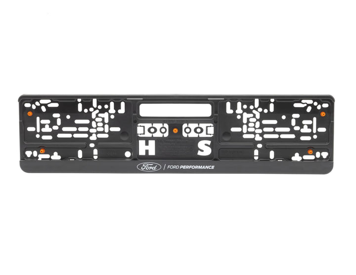 Soporte para placa de matrícula negro, con logo Ford Performance