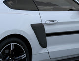 Original Ford Mustang Juego de aletas laterales para la carrocería negro mate