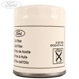 Filtro de aceite de rosca original para Ford Transit Custom 2.0 EcoBlue 2016- 2007929