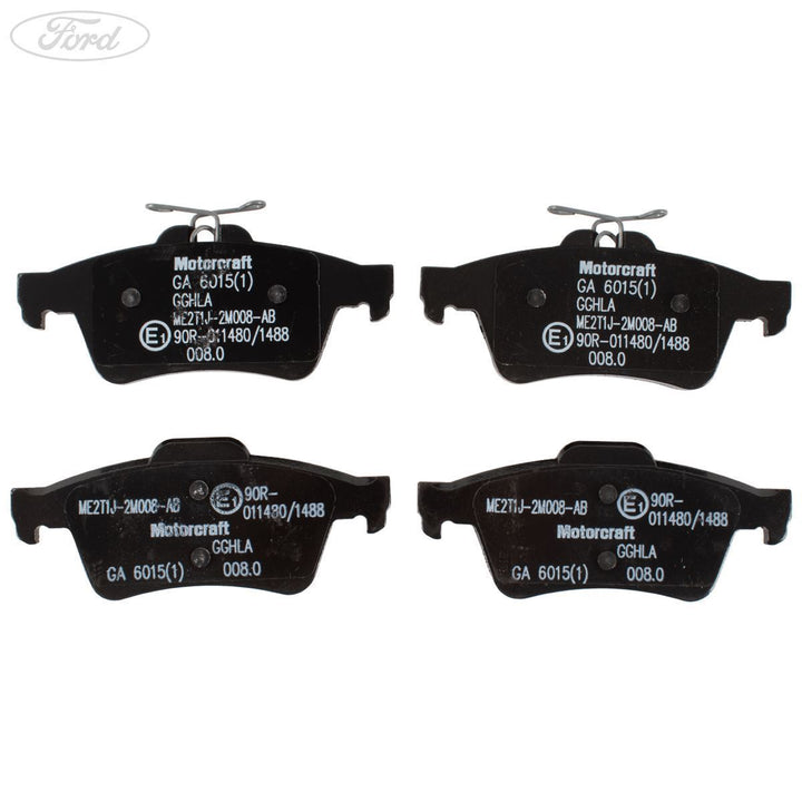 Kit de pastilla de freno trasera con pinza Motorcraft original para Ford Transit Connect 2177229
