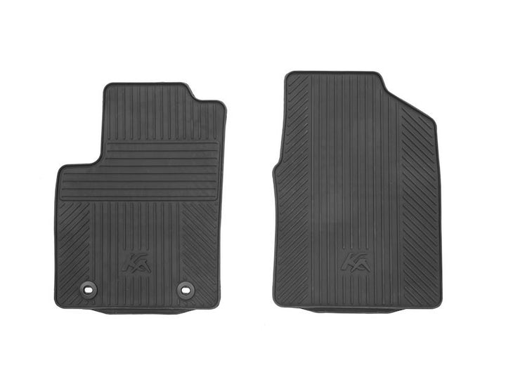Original Ford Ka 09/2008-05/2016 Alfombrillas de goma delanteras,en color negro.