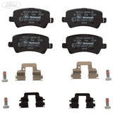 Juego de pastillas de freno para ejes trasero original para Ford Galaxy Mondeo S-Max Motorcraft 1916606