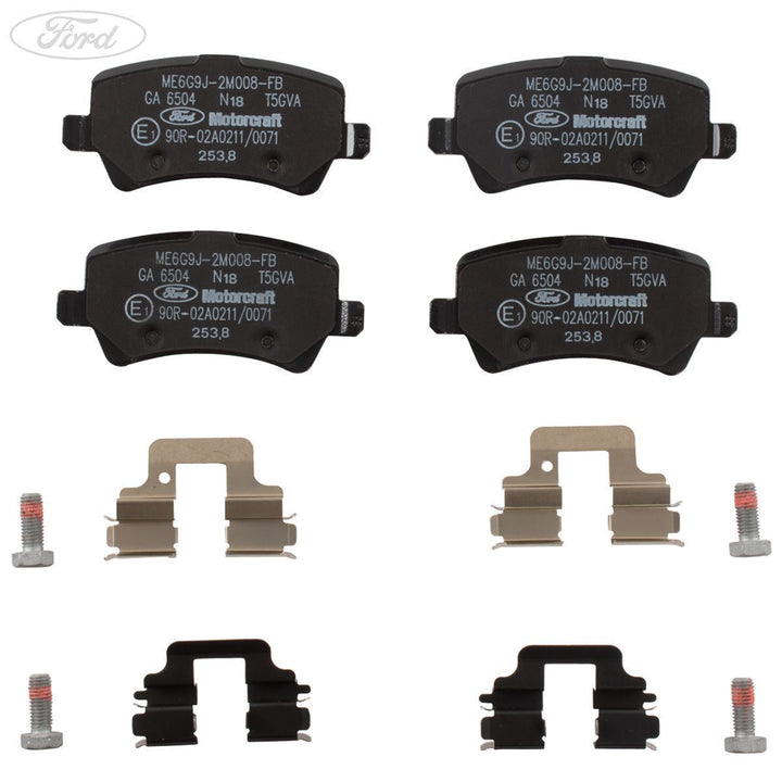 Juego de pastillas de freno para ejes trasero original para Ford Galaxy Mondeo S-Max Motorcraft 1916606