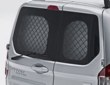 Original Ford Transit Courier Dispositivo de protección en ventanilla posterior para puertas de carga.