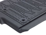 Ranger Alfombrillas de goma delanteras y traseras, en color negro, estilo bandeja con bordes elevados.
