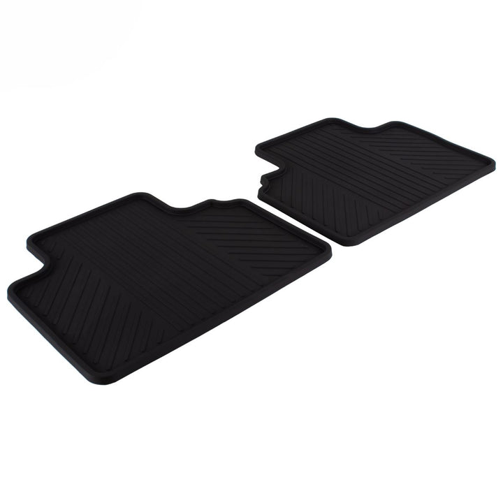 Transit Courier & Tourneo Courier Alfombrillas de goma traseras, en color negro.