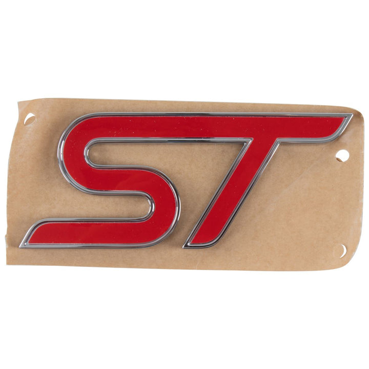 Placa con emblema rojo cromado de la parte trasera original para Ford Puma ST 2020-2024 1863964