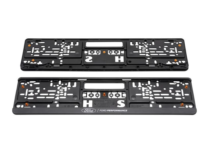 Soporte para placa de matrícula negro, con logo Ford Performance