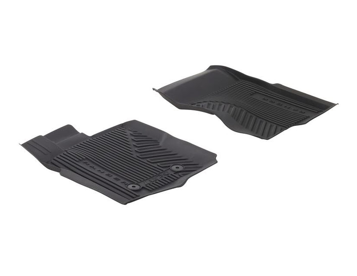 Kit de alfombrillas de goma delanteras y traseras Ranger manual 2022+ negro excepto Raptor y Platinum