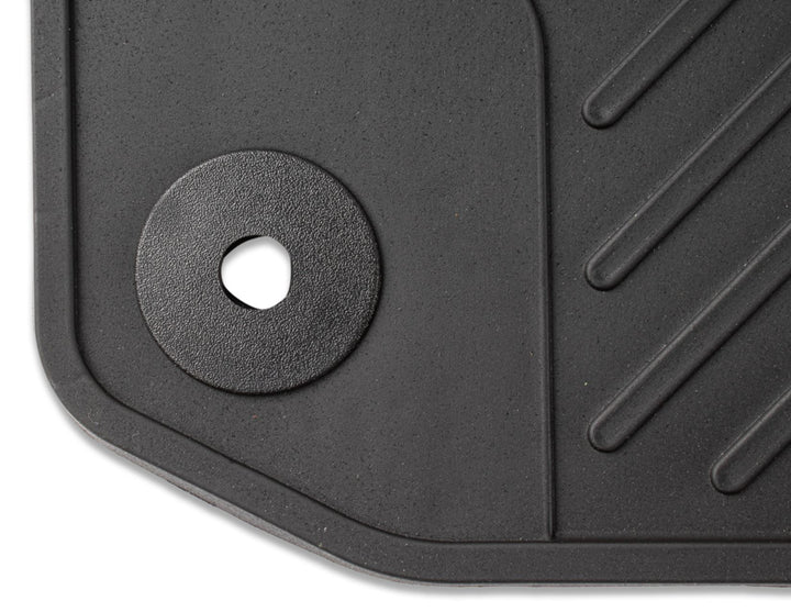 Tourneo Custom Alfombrillas de goma traseras, en color negro, para la segunda o tercera fila de asientos.