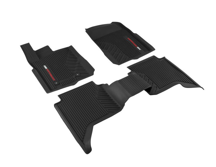 Ranger Alfombrillas de goma delantero y trasero, negro