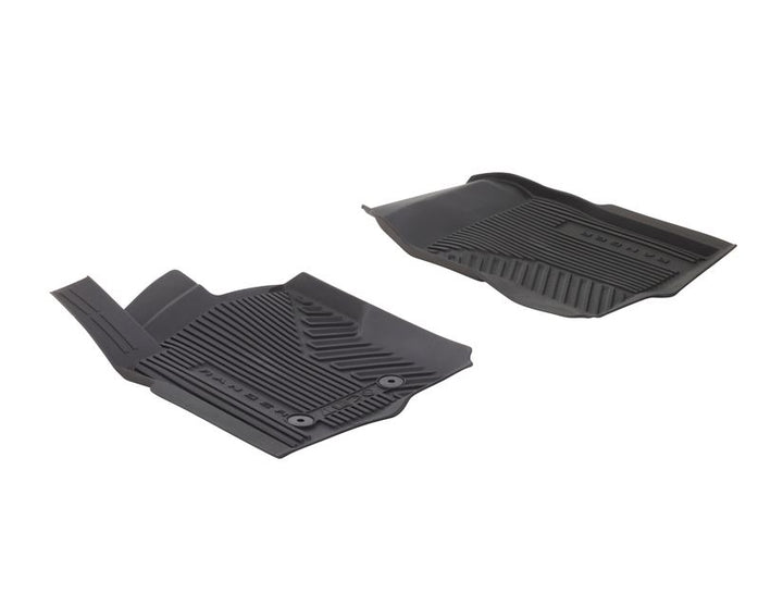 Kit de alfombrillas de goma delanteras y traseras Ranger automática 2022+ negro excepto Raptor y Platinum