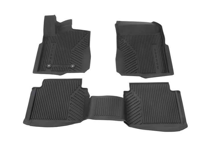Kit de alfombrillas de goma delanteras y traseras Ranger automática 2022+ negro excepto Raptor y Platinum