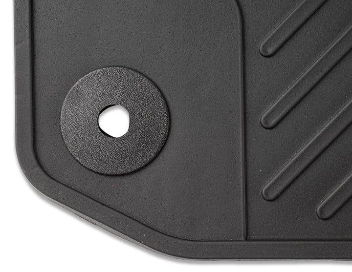 Tourneo Custom Alfombrillas de goma traseras, en color negro, para la segunda o tercera fila de asientos.