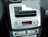 Original Ford Focus 01/2008-12/2010 Embellecedor para radios DIN en color plata.