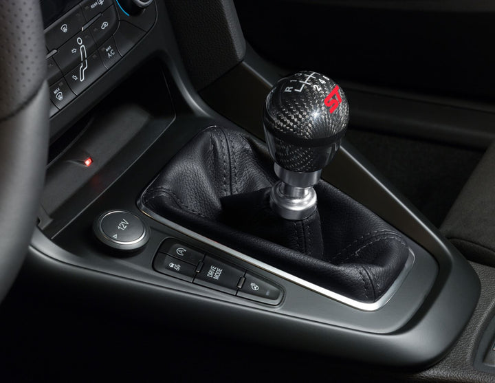 Pomo palanca cambios Focus ST carbono 6 velocidades logo rojo 2014–2019 Ford Performance