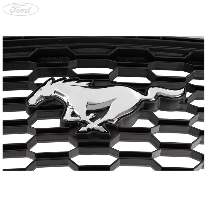 Parrilla del. Mustang negro carbono con emblema 03/2015- 1927986