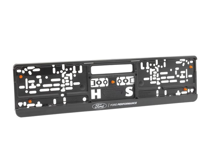 Juego de 2 soportes matrícula negros con logo blanco Ford Performance