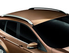 Original Ford Kuga Barras longitudinales portaequipajes para techo en color plata.