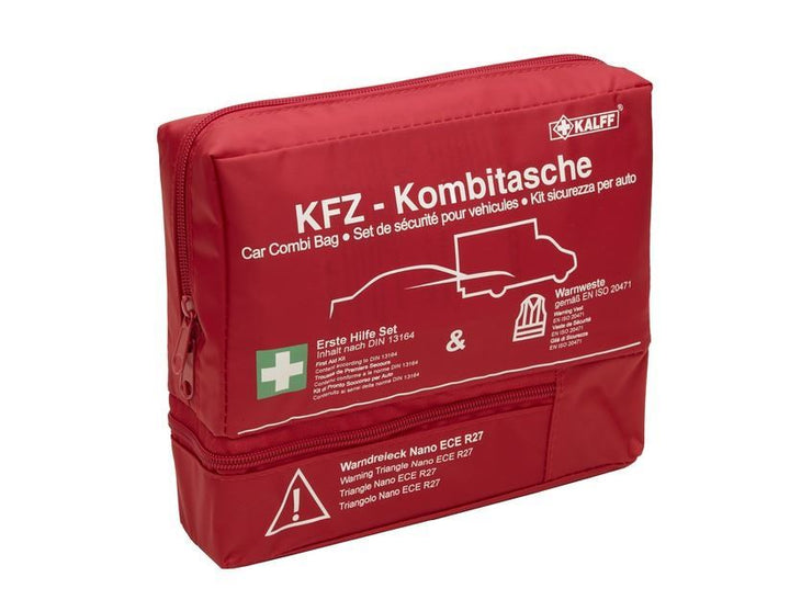Kalff* Paquete de seguridad con bolsa de tela en color rojo,Nano 