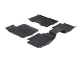 Kit de alfombrillas de goma delanteras y traseras Ranger manual 2022+ negro excepto Raptor y Platinum