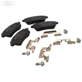 Juego de pastillas de freno delanteras Motorcraft originales para Ford Fiesta 2008-2016 2614604