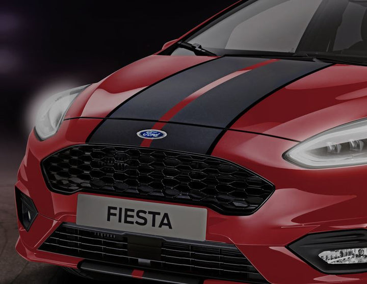 Original Ford Fiesta desde 07/2017 Bandas deportivas para el capó