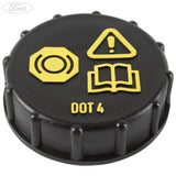 Tapa del depósito del cilindro maestro del freno original para Ford Focus Mondeo 1831528