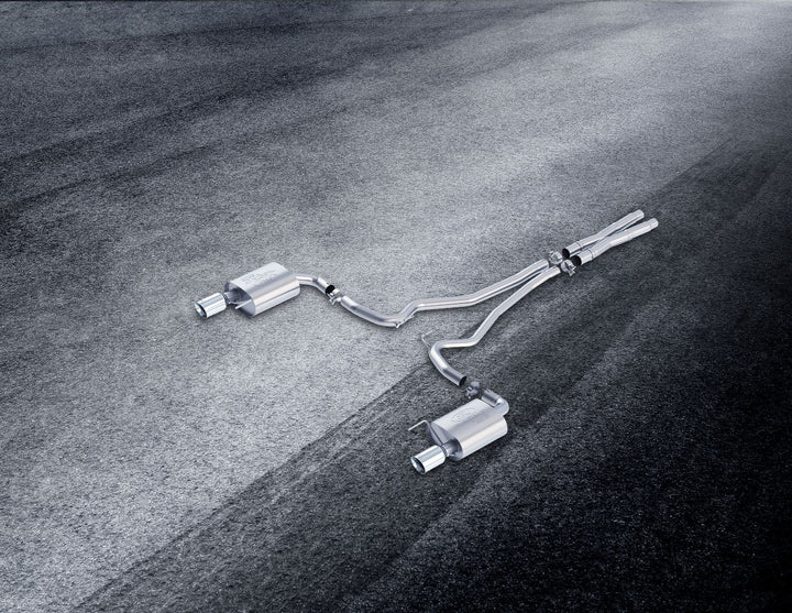 Sistema de escape X-Pipe deportivo acero inoxidable salidas cromadas Mustang 5.0 4V DOHC 2015–2018 Ford Performance