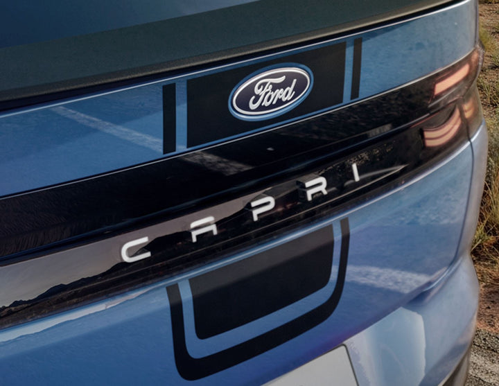 Original Ford All-Electric Capri® Franjas de competición para alerón y portón trasero superior