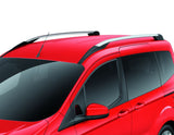 Tourneo Courier & Transit Courier Barras longitudinales portaequipajes para techo en color plata.