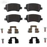 Juego de pastillas de freno para ejes trasero original para Ford Galaxy Mondeo S-Max Motorcraft 1916606