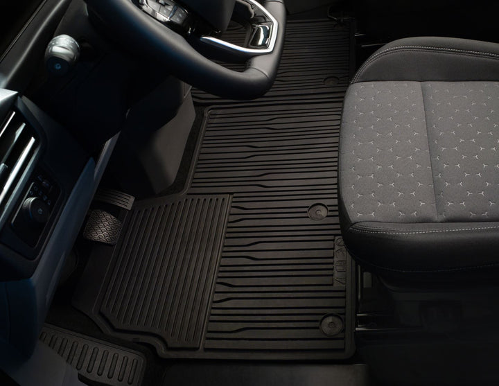 Original Ford Transit/Tourneo Custom Alfombrillas de goma delanteras, negro