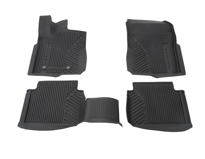 Kit de alfombrillas de goma delanteras y traseras Ranger automática 2022+ negro excepto Raptor y Platinum