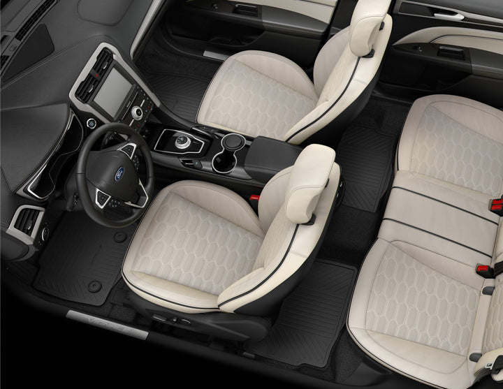 Original Ford Mondeo 2015-2022 Alfombrillas todo tiempo en forma de bandeja para el frente y atrás 2042217