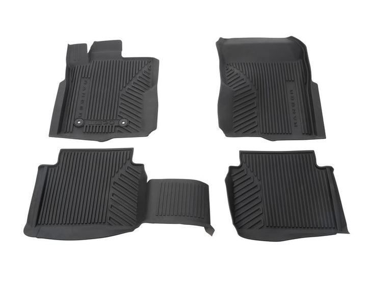 Kit de alfombrillas de goma delanteras y traseras Ranger manual 2022+ negro excepto Raptor y Platinum