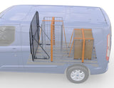 Original Ford Transit Custom Sistema de retención de carga bloques deslizantes con ganchos de fijación.