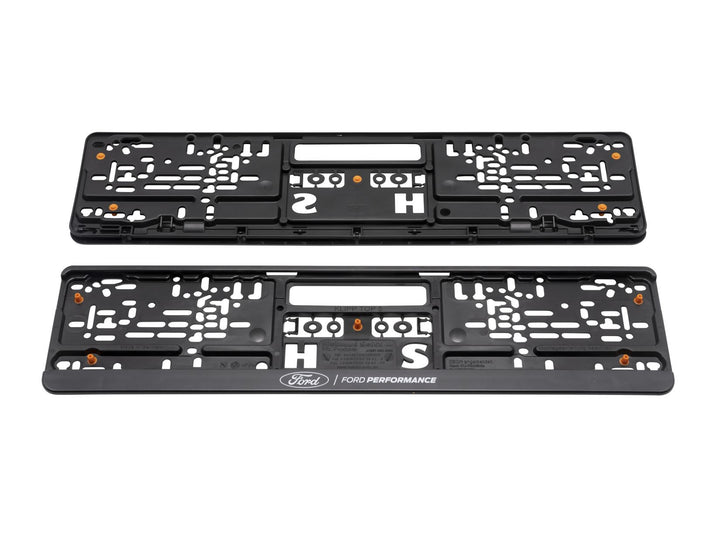 Soporte para placa de matrícula negro, con logo Ford Performance