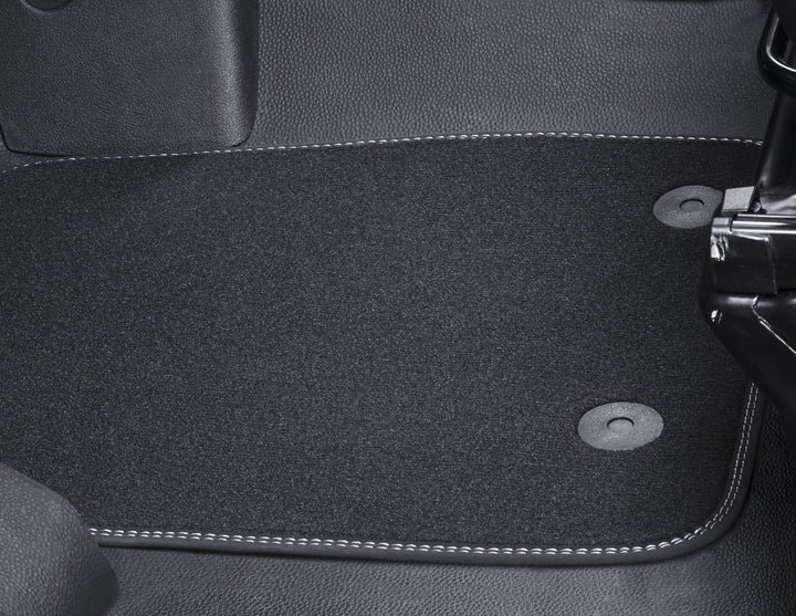 Original Ford Juego de alfombra de piso delantera Velour negro AMkK2JB130B18KA3JA6 2362477