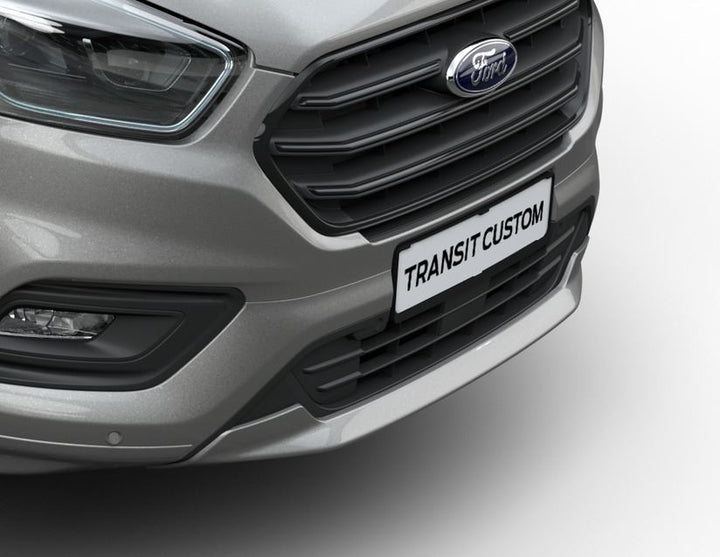 Original Ford Transit/Tourneo Custom Alerón delantero en color plata.