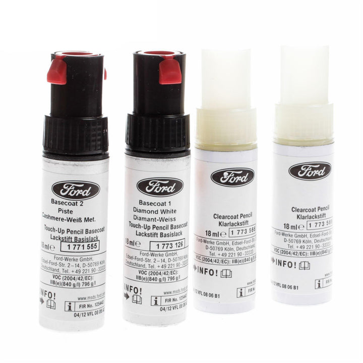 Original Ford Rotuladores Quita Arañazos 9ml in Blanco Cachemira Met. 2595111 (código de color: 8NJE5ZA)