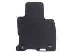 Kuga Alfombrillas de terciopelo premium delanteras y traseras, negras con doble costura en rojo.
