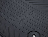 Transit Custom & Transit Alfombrillas de goma delanteras, en color negro.