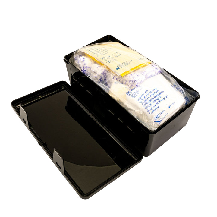 Original Ford Kalff Kit de primeros auxilios en caja de plástico negra 2646562