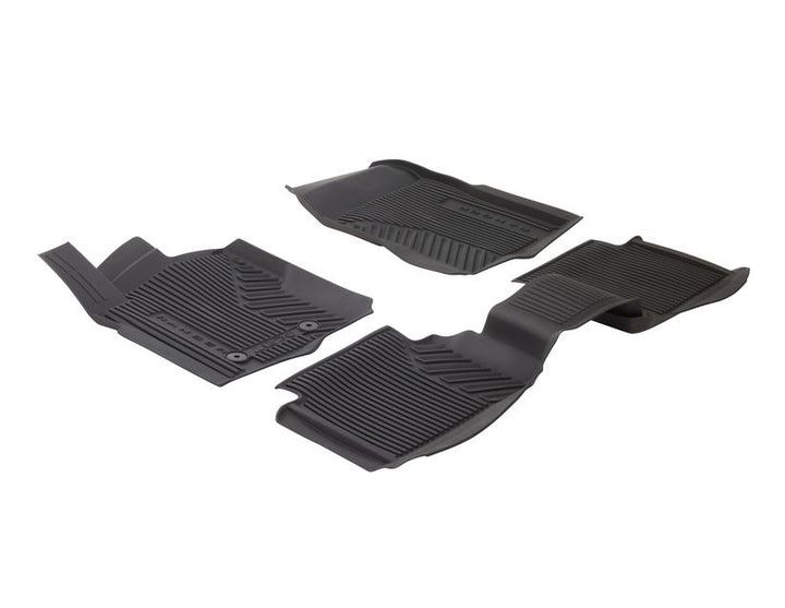 Kit de alfombrillas de goma delanteras y traseras Ranger automática 2022+ negro excepto Raptor y Platinum