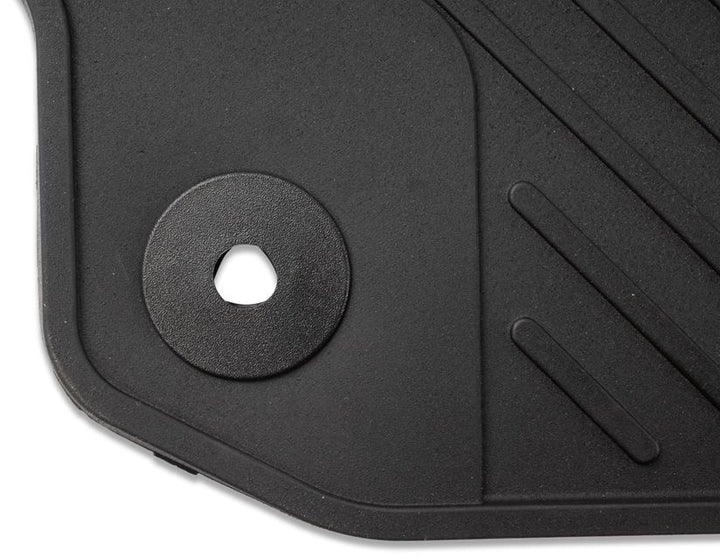 Tourneo Custom Alfombrillas de goma traseras, en color negro, para la segunda o tercera fila de asientos.