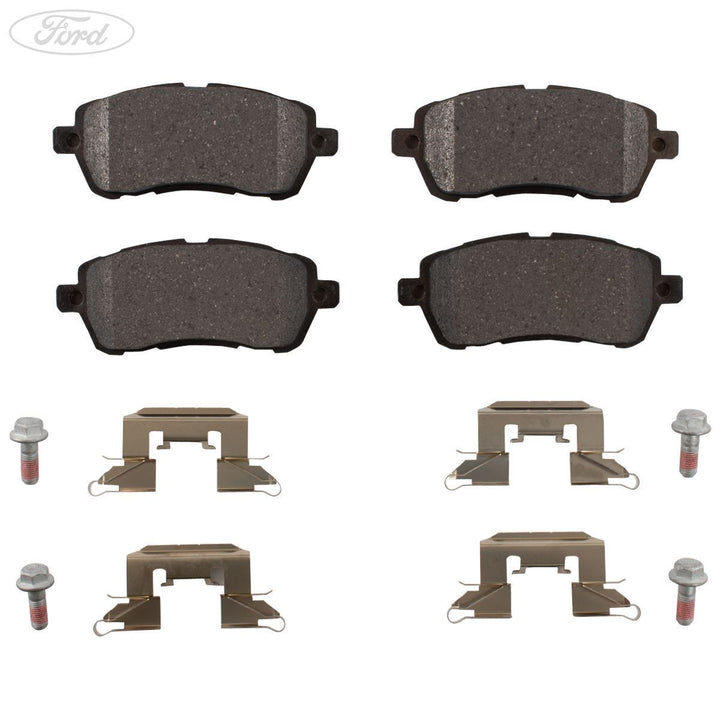Juego de pastillas de freno delanteras Motorcraft originales para Ford Fiesta 2008-2016 2614604