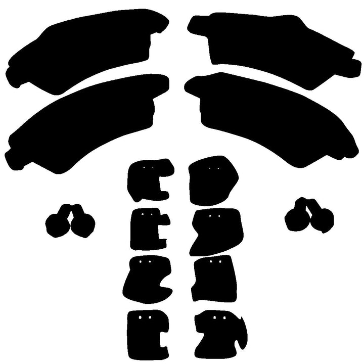 Juego de pastillas de freno traseras originales para Ford Transit Custom 2012- 1840037