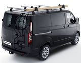 TOURNEO CUSTOM & TRANSIT CUSTOM THULE®* PORTAEQUIPAJES CON POSIBILIDAD DE AÑADIR UNA 3ª BARRA TRANSVERSAL DE TECHO.